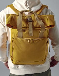 Recycled Twin Handle Roll-Top Laptop Backpack