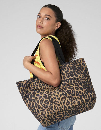 Leopard Print Carryall Bag