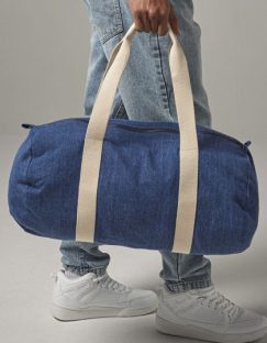 Denim Barrel Bag