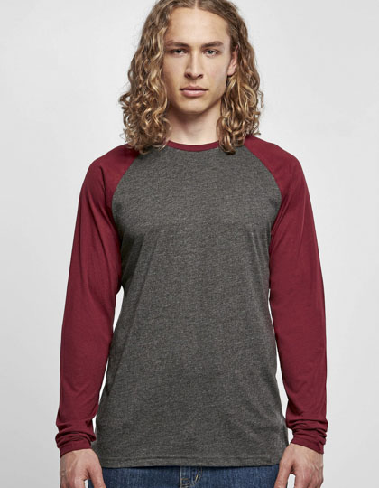 Men´s Contrast Raglan Longsleeve T-Shirt