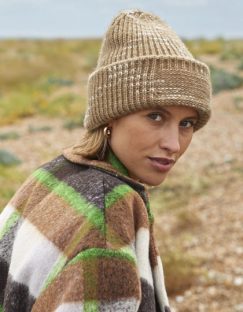 Chunky Knitted Patch Beanie