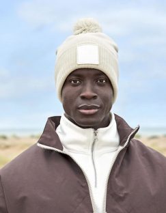 Appliqué Patch Pom Beanie