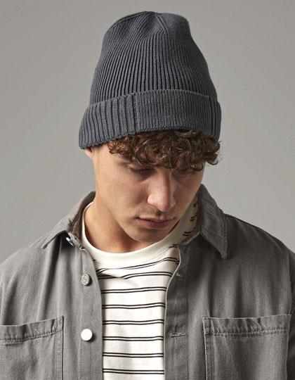 Organic Cotton Engineered Patch Beanie