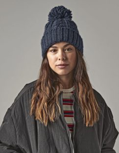 Cable Knit Melange Beanie