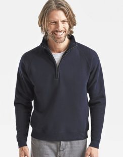 Premium Zip Neck Raglan Sweat