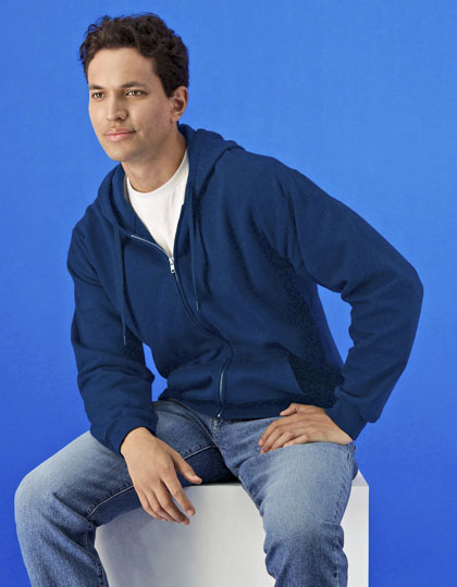 Softstyle® Midweight Fleece Adult Full Zip Hooded Sweatshirt