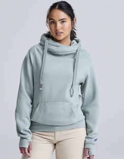 Cross Neck Hoodie