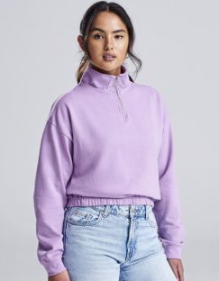 Women´s Cropped 1/4 Zip Sweat