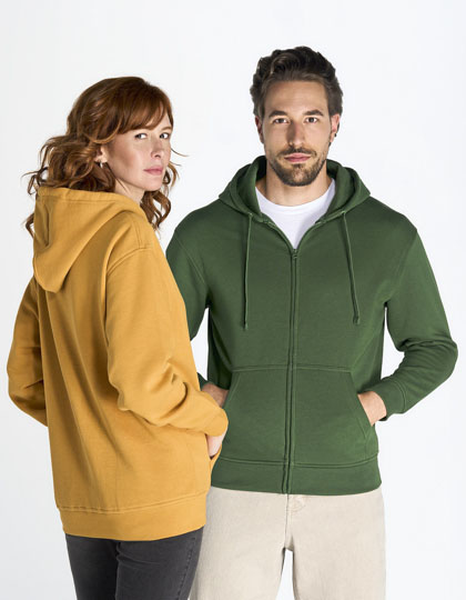 Zipped Hooded Sweater