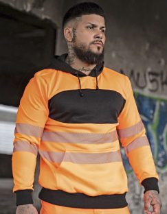 EOS Hi-Vis Workwear Hoody With Printing Area