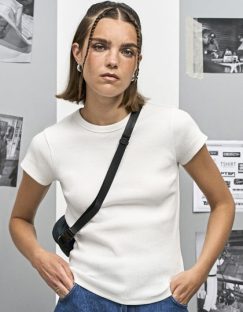Women´s Ribbed T-Shirt Sara