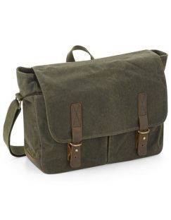 Heritage Waxed Canvas Messenger