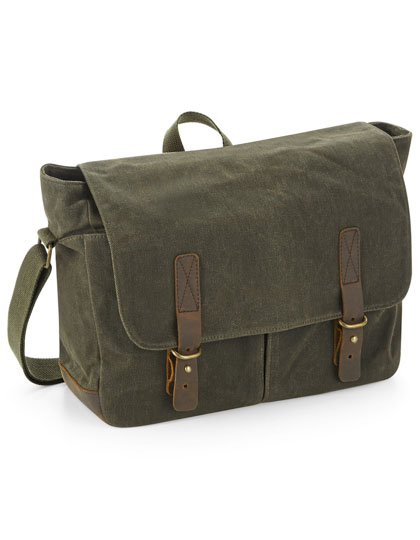 Heritage Waxed Canvas Messenger
