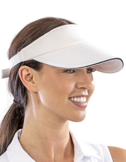 Herringbone Sun Visor With Sandwich Peak
