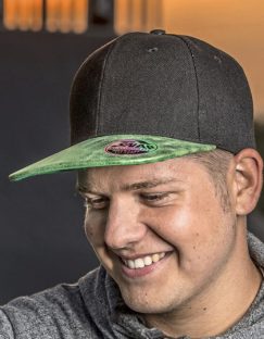 Bronx Flat Glitter Peak Snapback Cap