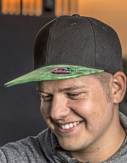 Bronx Flat Glitter Peak Snapback Cap