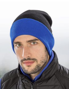 Recycled Black Compass Beanie