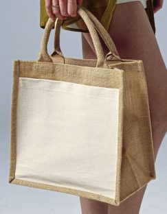 Cotton Pocket Jute Midi Bag