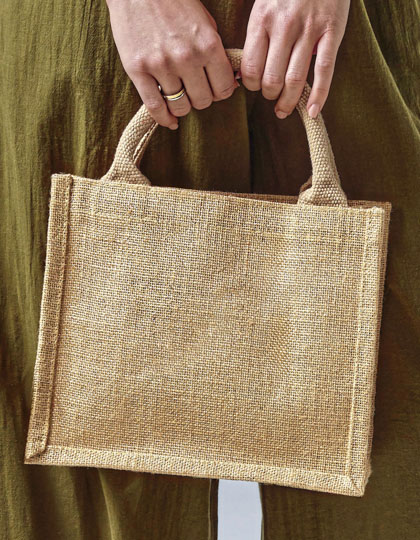 Shimmer Jute Mini Gift Bag