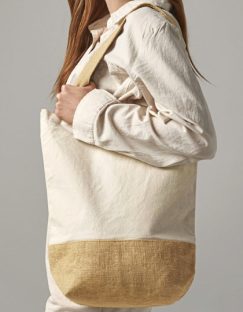 Jute Base Canvas Shopper