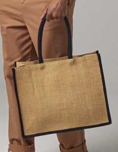 Natural Starched Jute Classic Shopper