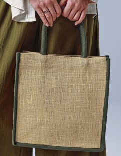 Natural Starched Jute Midi Bag