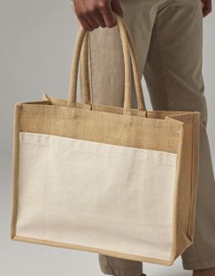 Cotton Pocket Natural Starched Jute Shopper