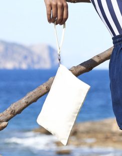 Canvas Wristlet Pouch