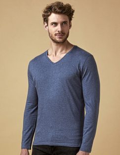 Men´s V-Neck T-Shirt Long Sleeve