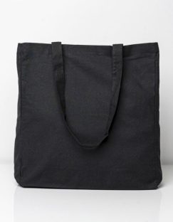 Cotton Bag Side Fold Long Handles