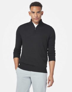 Men´s 1/4 Zipped Merino Sweater