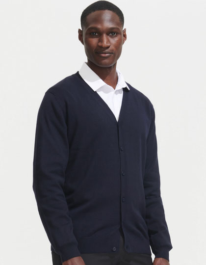 Men´s Golden V-Neck Knitted Cardigan