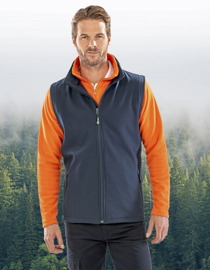 Men’s Printable Softshell Bodywarmer with Recycled Fleece Inner