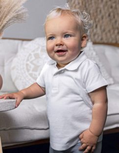 Organic Baby Polo Short Sleeve Teddy 01