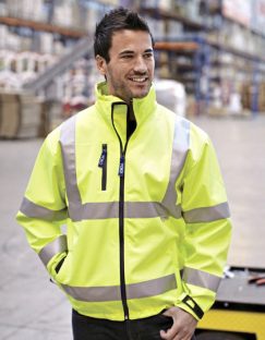 Hi-Vis 2 Bands & Braces Softshell Jacket