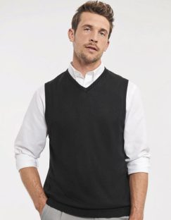 Men’s V-Neck Sleeveless Knitted Pullover