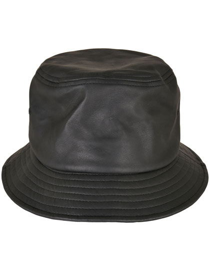 Imitation Leather Bucket Hat