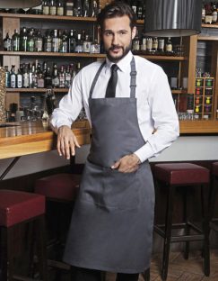 Bib Apron Basic With Pocket And Buckle