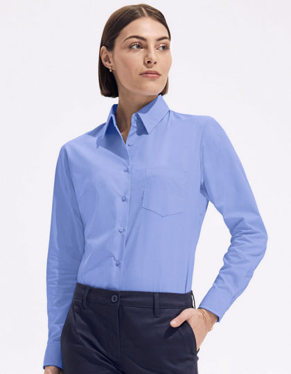Popeline-Blouse Executive Long Sleeve