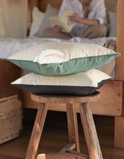 Fairtrade Cotton Piped Cushion Cover