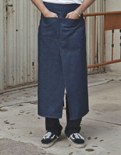 Jeans Bistro Apron With Split