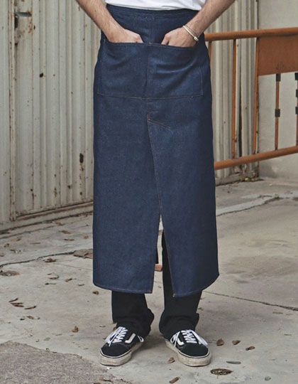 Jeans Bistro Apron With Split