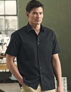 Men’s Short Sleeve Classic Polycotton Poplin Shirt