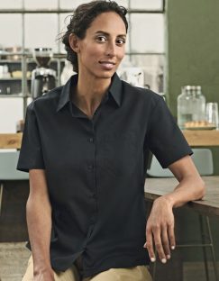 Ladies’ Short Sleeve Classic Polycotton Poplin Shirt
