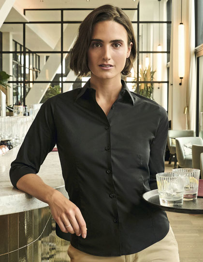 Ladies’ Long Sleeve Classic Pure Cotton Poplin Shirt