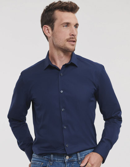 Men’s Long Sleeve Fitted Ultimate Stretch Shirt