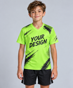 Koszulka Dziecięca Sportowa Fullprint V-Neck