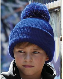 Dziecięca czapka z pomponem Bobble Beanie, Beechfield