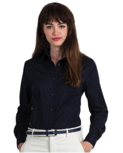 Bluzka Twill z długimi rękawami Sharp LSL/women, B & C