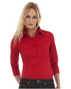 Bluzka Milano/women Popelin Shirt 3/4 sleeves, B & C